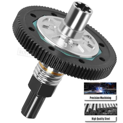 91T Spur Gear Slipper Clutch & 21T 23T 25T Pinions Gear Upgrades Part for 1/10 Granite 4X4 / Granite 4X2 Mega550,Black - color: Black - (91t)