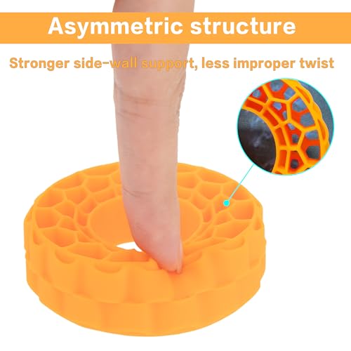 MEUS RACING Soft Silicone Rubber Inserts for 62-66mm 1.0" Tires (Orange) - color: Soft
