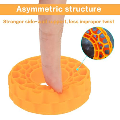 MEUS RACING Soft Silicone Rubber Inserts for 62-66mm 1.0" Tires (Orange) - color: Soft