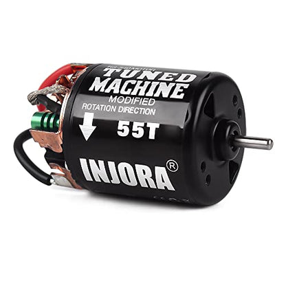 INJORA 540 Brushed Motor 35T Waterproof Motor for 1/10 RC Cralwer（55T） - size: 55T