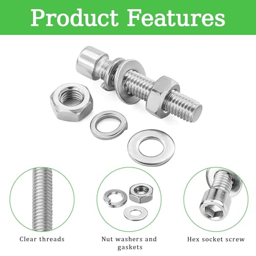 880Pcs M3 Screws Assortment, Hex Socket Head Cap Screw Bolts Nuts Washer Kit, Stainless Steel,8-Sizes M3x8/10/12/16/20/25/30/35mm Screws for 3D Printer DIY - size: M3x8/10/12/16/20/25/30/35-880Pcs