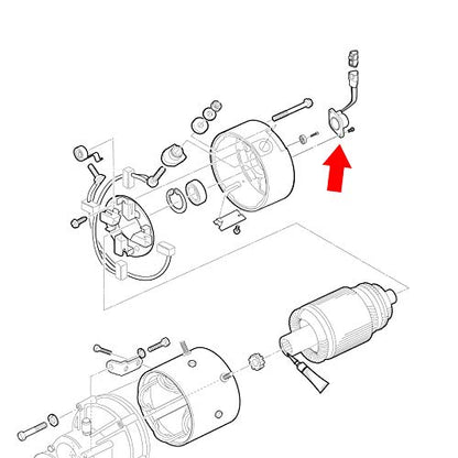 10L0L (High Speed Magnet) Speed Sensor for Club Car IQ DS and Precedent 2004-up 48V Electric Golf Cart with ADC Motor, OEM# 102704901 102265601