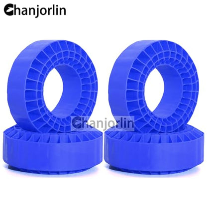 1.9 RC Silicone Rubber Insert Foam Soft Waterproof 108x42mm Fit 118-122mm 1/10 Crawler Wheels Tires for 1:10 Crawler Car Traxxas TRX4 Axial SCX10 Capra RXB10 RC4WD D90 TF2 Gen8 4PCS (Blue) | Fit 118-122mm 1/10 Crawler Wheels Tires - color: Blue