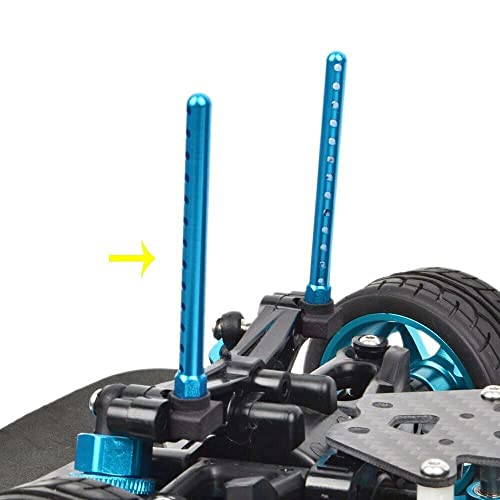 4X Upgrade Aluminum Alloy Body Posts Mount DIY Kit for Tamiya TT01 1/10 RC Car