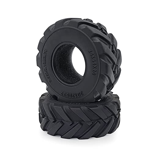 1.0inches Mud Tires 4pcs 54mm Rubber Crawler Wheel Tires for 1/18 TRX4M 1/24 Axial Scx24 Deadbolt C10 JLU CRC B-17 AXI00005 AXI00006 Upgrade - size: 54mm