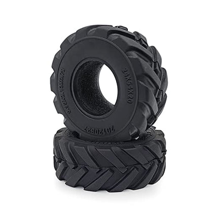 1.0inches Mud Tires 4pcs 54mm Rubber Crawler Wheel Tires for 1/18 TRX4M 1/24 Axial Scx24 Deadbolt C10 JLU CRC B-17 AXI00005 AXI00006 Upgrade - size: 54mm