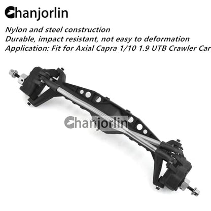 1/10 RC Crawler Car Front and Rear Currie F9 Portal Axle Set Assemble Compatible with 1:10 Scale RC Crawler Car Axial Capra UTB10 1.9 UTB Upgrade Parts (Front Axle) - color: Front Axle