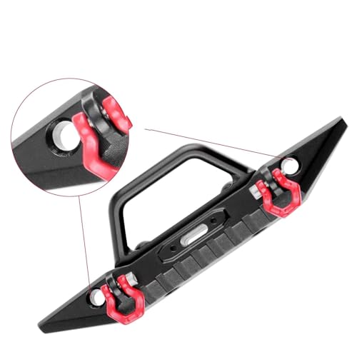 RC Bumper For Red cat For Ascent-18 1/18 RC Crawler Aluminum Front Rear Bumper Set Hard Body Bumper Upgrades Parts Accessories