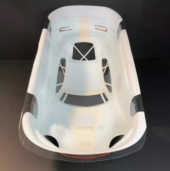 Preprinted PVC Body Shell for 1/10 On Road Racing Drift Car, No Cut, 1:10 Scale (#007, Blue) - style: #007, Blue