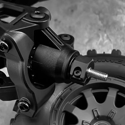 Wheel Hex Hub 12mm for Tra-xxas 1:16 Mini Maxx 4WD XRT VXL-3S Monster | Truck Upgrades Black Aluminum 7075 Alloy Adapters - color: Black