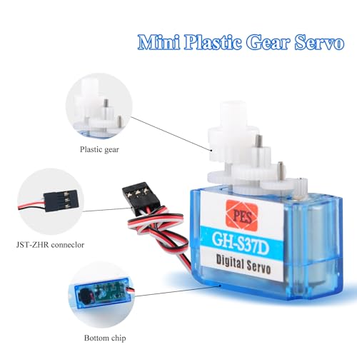 Micro Server 3.7g GH-S37D Mini Digital Servos Coreless Motor servo for Control Aircraft Flight DIY Robo RC Car Plane Helicopter Aeromodelling 6PCS