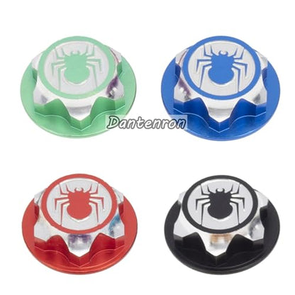 4PCS RC 17MM Hex Wheel Nut Dustproof Anti-Skid Mount Cap CNC Aluminum Compatible with 1/8 Buggy Off Road Monster Truck Car Traxxas X-Maxx Summit E-Revo HPI HSP Losi Kyosho Tamiya (Red) - color: Red