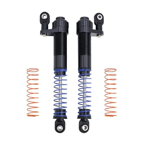 1/10 Metal Adjustable Shock Absorbers Oil Damper 80-100mm for RC Crawler Car Axial SCX10 90046 Capra TRX4 Redcat Gen8 Upgrade (Black 2Pcs) - color: Black 2pcs