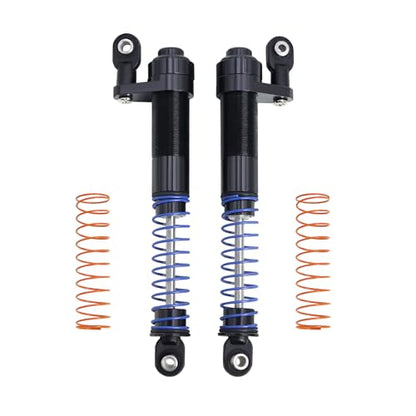 1/10 Metal Adjustable Shock Absorbers Oil Damper 80-100mm for RC Crawler Car Axial SCX10 90046 Capra TRX4 Redcat Gen8 Upgrade (Black 2Pcs) - color: Black 2pcs