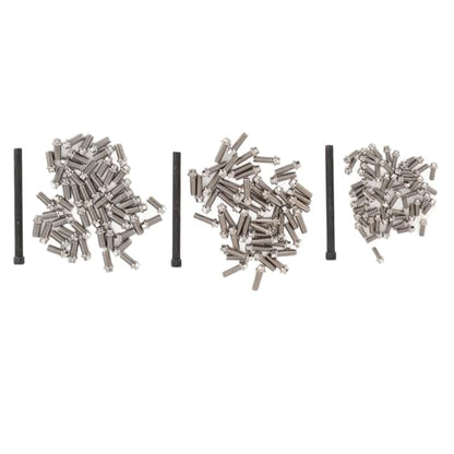 RC Wheel Hub Screws Premium Stainless Steel High Hardness Anti RC Car Wheel Rim Screw Kit with Wrench for 1/8 1/10 1/12 1/16 Scale M2 M2.5 M3 Specifications