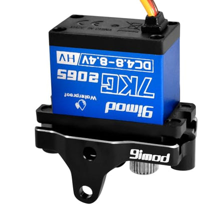 7KG Servo 2065 Micro Servo with Mount and Servo Horn Trx4m Steering Servo Waterproof High Torque Servo for TRX4M 1/18 RC Crawler Upgrade Parts
