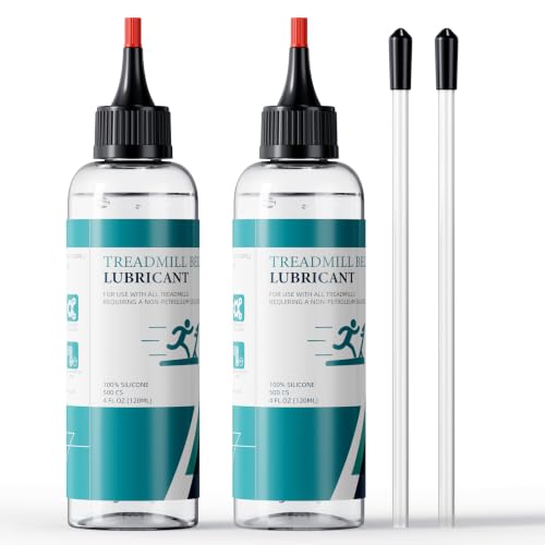 Treadmill Belt Lubricant, 100% Silicone Treadmill Lube High-Temperature Resistant Stable Non-Toxic Odorless Lubricant, with Application Tubes and Precision Screw Caps, 8 Ounces - color: 8.4 Ounce - 500cs