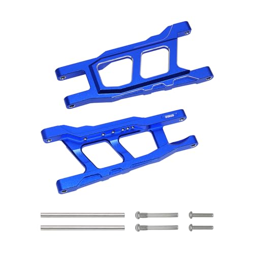 Aluminum Suspension A Arms for 1/10 Traxxas Rustler Slash Stampede Hoss 4WD 4x4 Upgrade Parts Replacement of Part 3655 (Dark Blue) - color: Dark Blue