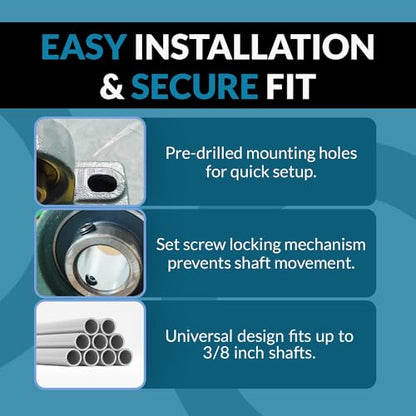 PGN UCP201-8 (2 Pack) Pillow Block Bearing - 1/2" Bore Self-Aligning - size: 2, style: UCP201-8
