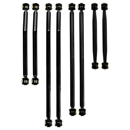 High Clearance Front Links Set for Axial SCX24 Gladiator AXI00005, 8PCS (Black) - color: Black