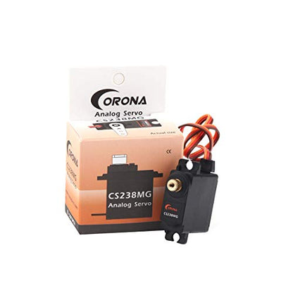 Mini Servo 22g/ 4.6kg/ .14 sec Servo CS-238MG Metal Gear Micro Servo 29x13x30mm,Servo Motor for RC Airplane Model Car Helicopter Boat Robot Toys Model Arduino
