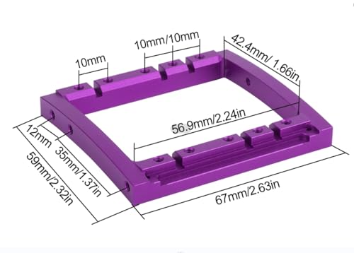 1/10 RC Servo Mount Bracket,LCG Frame Bumper Mounts,Steering,Winch Dual Servo Mounts for 1/10 RC Rigs Crawler Capra SCX10 II Axle Comp TGH Rails LCG Chassis Kit Upgrade Part (Black) - color: Black