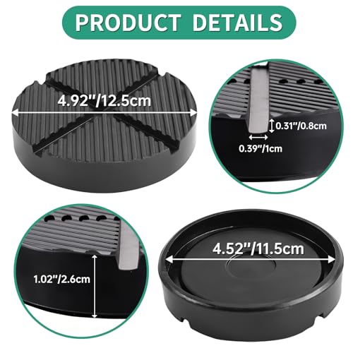 Universal Floor Jack Rubber Pad Jack Pad Adapter Pinch Weld Side Frame Rail Protector Puck/Pad (1 Pack) - color: 1 Pack
