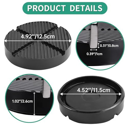 Universal Floor Jack Rubber Pad Jack Pad Adapter Pinch Weld Side Frame Rail Protector Puck/Pad (1 Pack) - color: 1 Pack