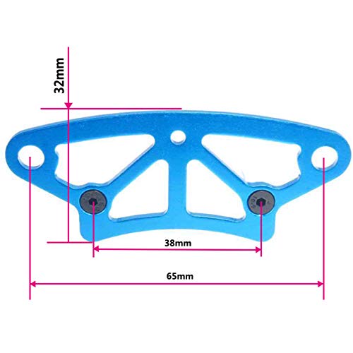 ShareGoo Front Foam Bumper,Aluminum Bumper Rail Upper Plate Compatible with HSP Redcat Racing 1/10 RC Drift Car Lightning EP Drift/EPX Pro/STK Lightning STR