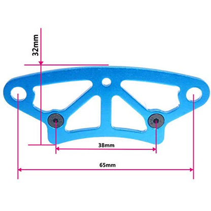 ShareGoo Front Foam Bumper,Aluminum Bumper Rail Upper Plate Compatible with HSP Redcat Racing 1/10 RC Drift Car Lightning EP Drift/EPX Pro/STK Lightning STR