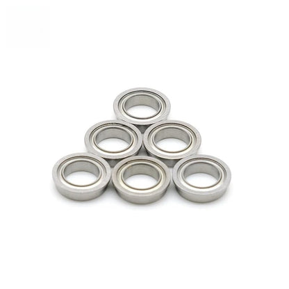10PCS ABEC-7 MF128ZZ 8x12x3.5 mm Chrome Steel Deep Groove Ball Bearing MF128ZZ Flanged Ball Bearing MF128 - size: MF128ZZ 8x12x3.5