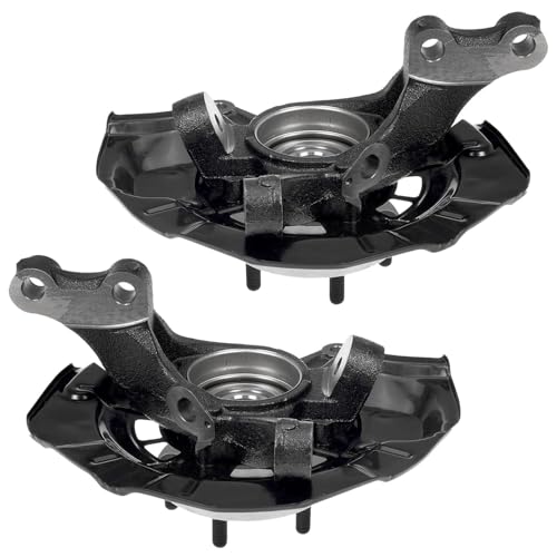 Detroit Axle - Front Steering Knuckles & Wheel Hub Bearings Outer Tie Rods | Replacement for 2007-2011 Lexus ES350 Toyota Camry - 4pc Set - size: 4SU50565/Kit