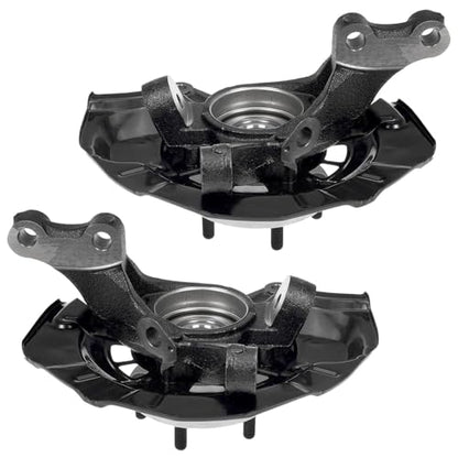Detroit Axle - Front Steering Knuckles & Wheel Hub Bearings Outer Tie Rods | Replacement for 2007-2011 Lexus ES350 Toyota Camry - 4pc Set - size: 4SU50565/Kit