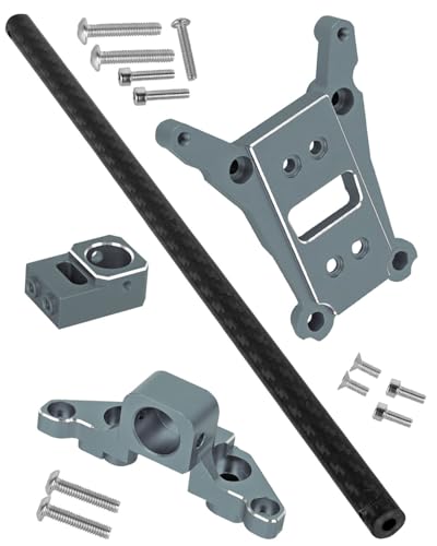 RC Aluminum Chassis Brace Upgrades Part for 1/10 Slash 4WD LCG,Slash 4x4 LCG VXL,Rustler 4wd,Rustler 4x4 VXL,Chassis Brace Heavy Duty Hops up,Titanium - color: Titanium - (Upgrades)