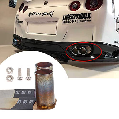 1/10 RC Car Exhaust Pipe Metal Tailpipe for 1/10 Drift Crawler HPI HSP94123 D4 Sakura TT01 Model Car Upgrade Parts (B) (b)