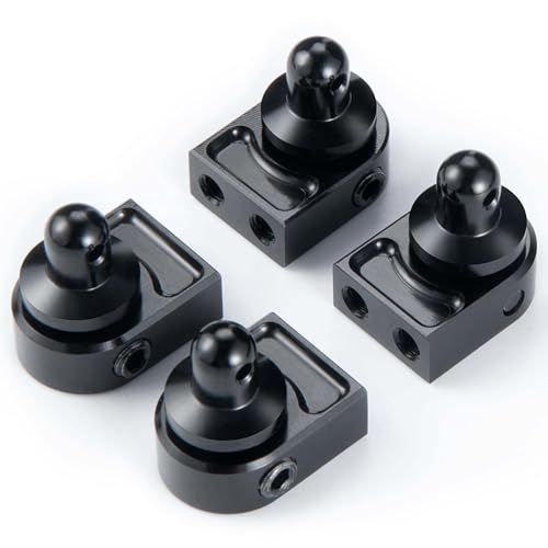 4 Packs rc Body Post mounts with Clips for 1:10 axial scx10 pro rc Crawler car - Aluminum Alloy Shell Column & Post Mount Set