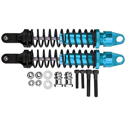 2Pcs 188mm RC Aluminum Shock Absorber Damper for 1/5 Scale OffRoad Cars, Suitable for HSP 94050 RC Gasoline Vehicles (Blue) - color: Blue