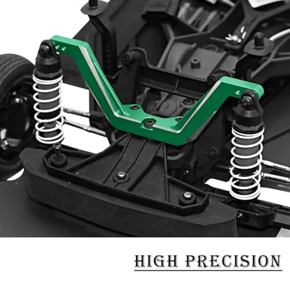 Aluminum Front Shock Vertical Relocator Upgrade for 1/10 Drag Slash 1967/Chevrolet C10/Slash 2wd lcg, RC Shock Bracket, Green - color: Green - (Shock Relocator)