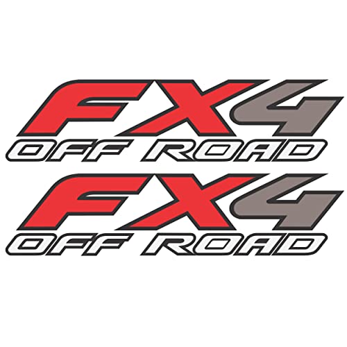 GOLD HOOK FX4 Off Road Decals Compatible with Ford F-150 F-250 F-350 2015-2024 - Bedside Peel and Stick - Set of 2