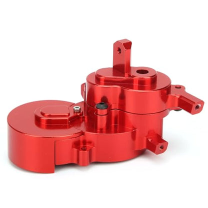 Aluminum Alloy Transmission Case Housing Set, RC Gearbox Housing for GEN8 1/10 RC Car, CNC 6061 - T6 with Hard Anodized Finish and PTFE Coated Gears (Red) - color: Red