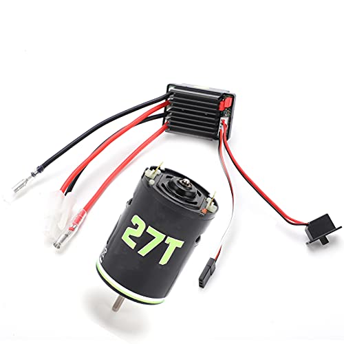 Generic 540 Brushed Motor 320A ESC Combo Set High Low Noise for RC Crawler Drift Cars Durable Long Life (27T) - size: 27T