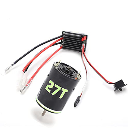 Generic 540 Brushed Motor 320A ESC Combo Set High Low Noise for RC Crawler Drift Cars Durable Long Life (27T) - size: 27T