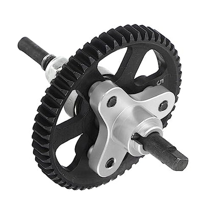Differential Slipper Clutch, 54T Steel Spur Gear Differential Gear Slipper Clutch Assembly Replacement for TraxxasSlash 4x4 1/10 RC Car Upgrade Part (Silver) - color: Silver