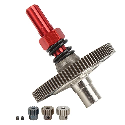 91T Slipper Gear Set for Arrma Senton 1/10 RC Cars - Metal Differential Upgrade Parts, Durable & Easy to Install, Compatible with Granite, Big Rock, Typhon (Red) - color: Red