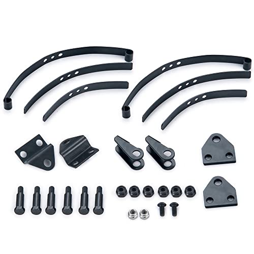 RC Car Steel Leaf Springs Set HighLift Chassis for 1/14 Tamiya RC Tractor Truck Upgrade (Front) - color: Front