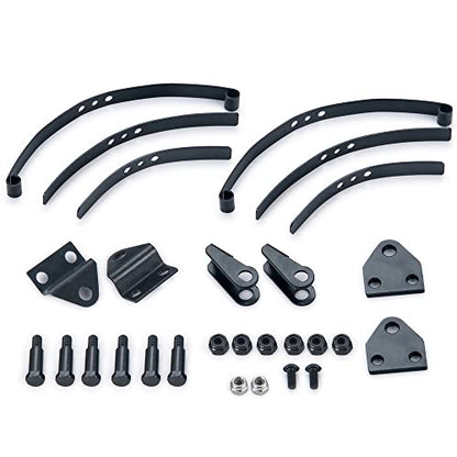 RC Car Steel Leaf Springs Set HighLift Chassis for 1/14 Tamiya RC Tractor Truck Upgrade (Front) - color: Front