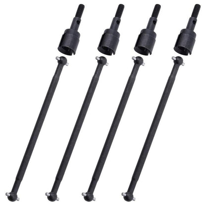 08029 Dogbones 89.5mm & Stub Wheel Axle 02033 Drive Shaft for 1/10 Redcat HSP Exceed RC Car Truck Replacement(Black) - color: Black