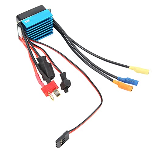 RC 35A Sensorless Brushless ESC Speed Controller, Waterproof 35A ESC for 1/10 1/14 1/16 1/18 RC Car, High Performance 4 Poles ESC with Overheat Protection and Splash - Proof Design