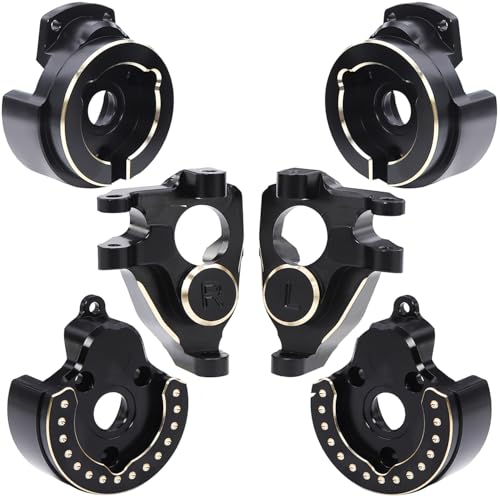 Brass Steering Knuckles Portal Front and Rear Cover Weights for 1/10 RC Crawler Car Vanquish VS4-10 Phoenix F10 Portal Axle Lower COG