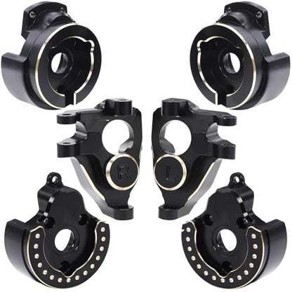 Brass Steering Knuckles Portal Front and Rear Cover Weights for 1/10 RC Crawler Car Vanquish VS4-10 Phoenix F10 Portal Axle Lower COG